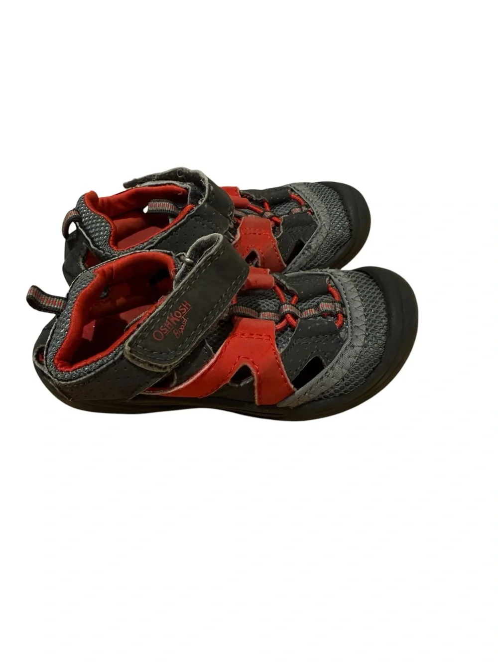 OshKosh B’Gosh Kids Sandals Grey Red Size 9 (Toddler)